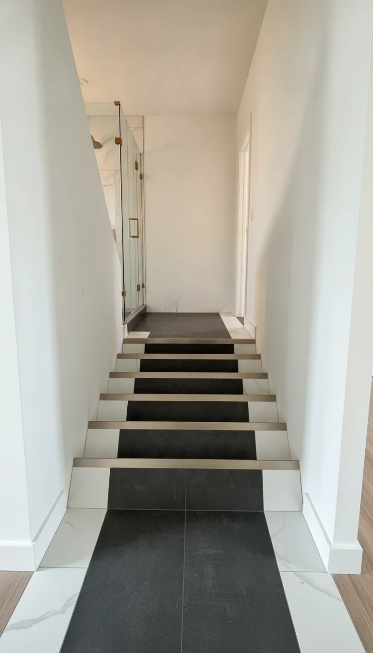 Installer laying new tile flooring in a bright Tampa Bay home